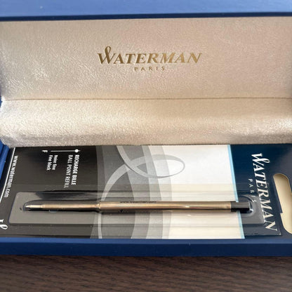 Waterman Metropolitan ES Black CT ballpoint pen in black color with refill included