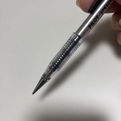 Pilot 2020 mechanical pencil transparent skeleton design with visible dirt and small scratches