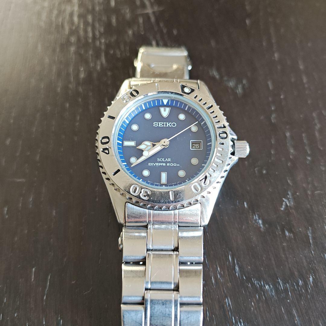 SEIKO N035 Solar Men's Watch — Japanese