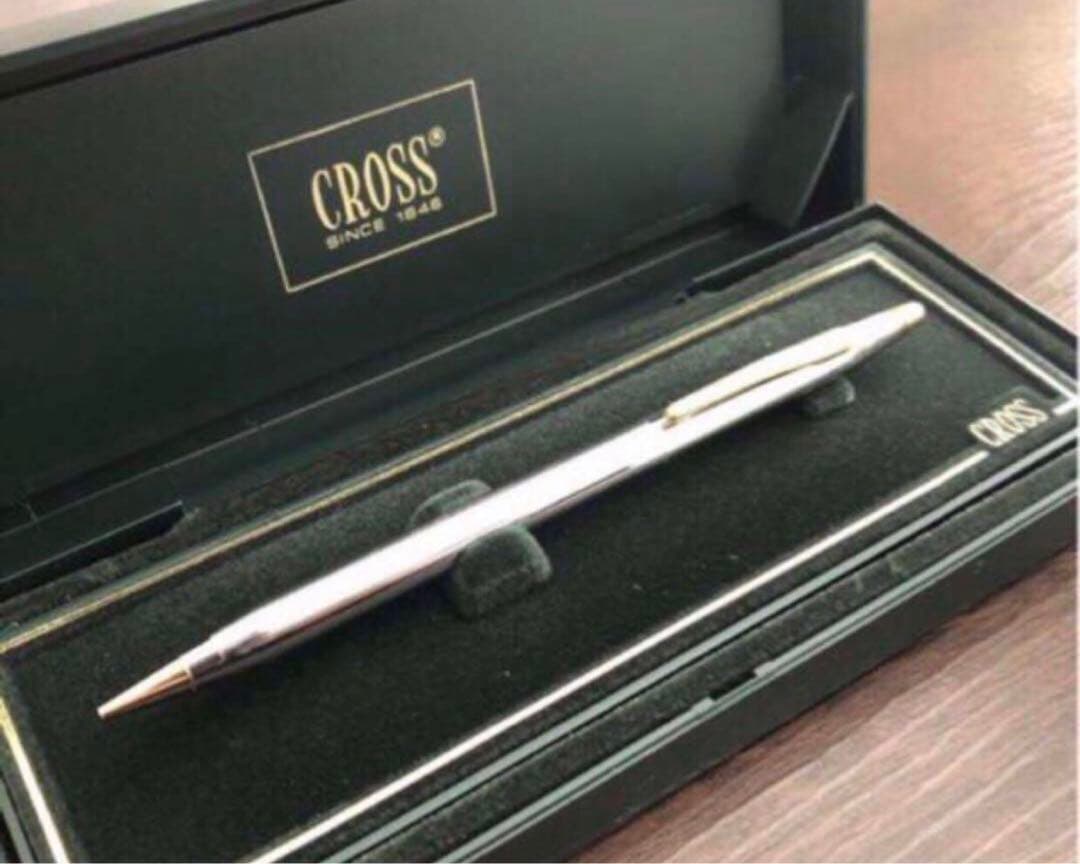 新品 Cross 0.5mm mechanical pencil with gold brass body and twist mechanism