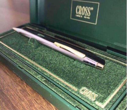 新品 Cross 0.5mm mechanical pencil with gold brass body and twist mechanism