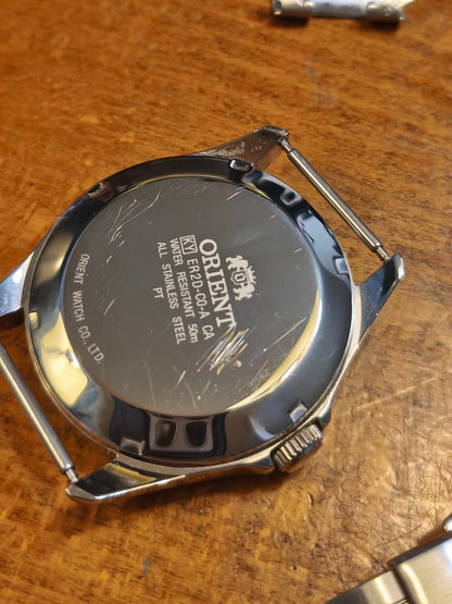 ORIENT ミリタリー ブラックダイアル オリジナルブレスレット Automatic Men's Watch — Japanese