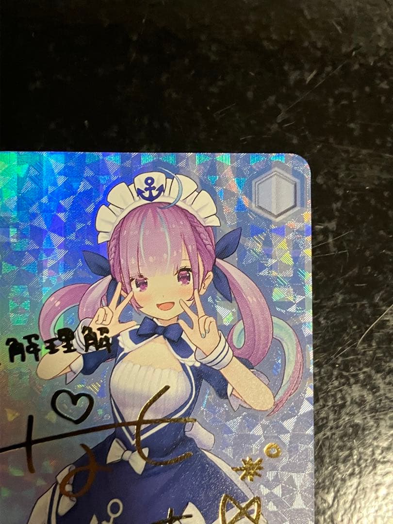 Weiss Schwarz hololive production Hololive Minato Aqua Weiss Schwarz Aqua-art SP Sign — Japanese