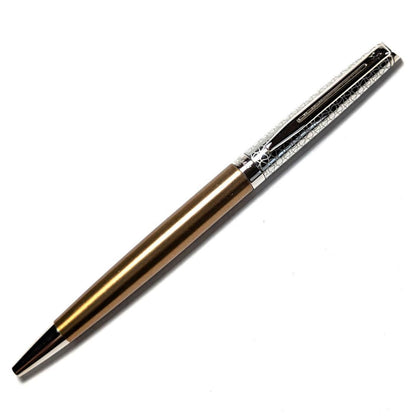 Waterman Metropolitan Private Bronze Satin ballpoint pen with black fine ink refill and twist mechanism