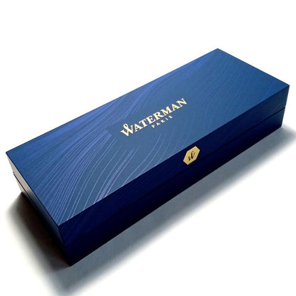 Waterman Metropolitan Private Bronze Satin ballpoint pen with black fine ink refill and twist mechanism