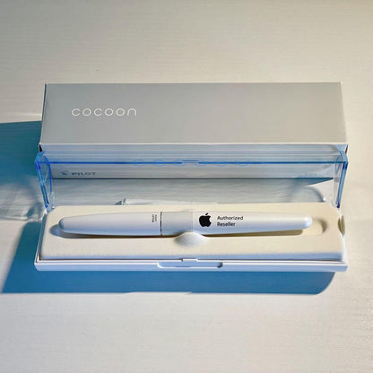 Pilot Kakuna white fountain pen with replacement ink cartridge and original gift box