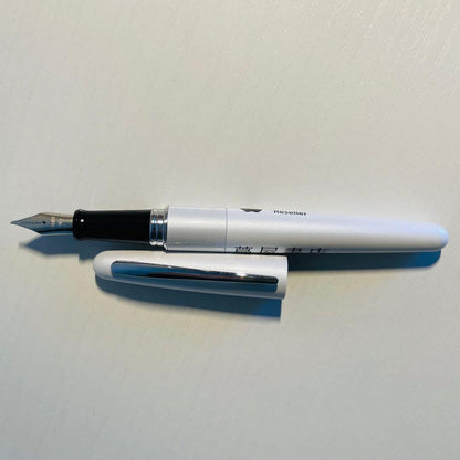 Pilot Kakuna white fountain pen with replacement ink cartridge and original gift box