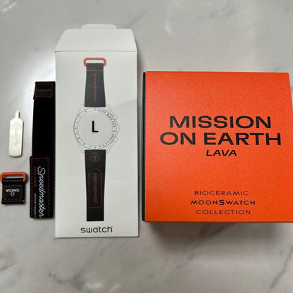 swatch Moon Earth Lava Men's — Japanese