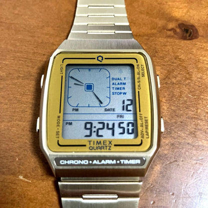 TIMEX Q Digital Men's Watch — Japanese