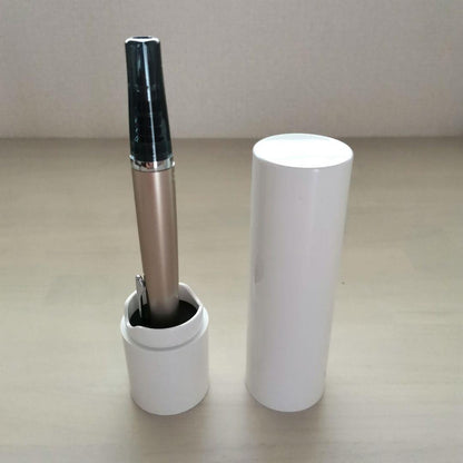 Pilot Timeline retractable ballpoint pen in champagne gold with tip protection cap and cylindrical case