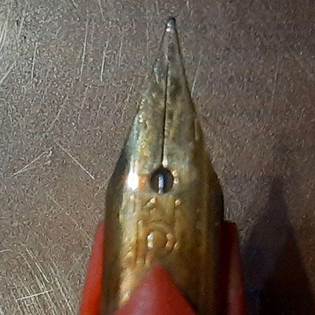 Used Pilot short type fountain pen with tulip pattern and 14K gold nib