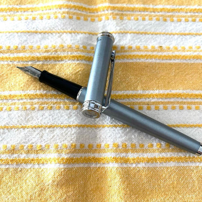 Waterman Harmony Glaisier Blue medium fountain pen with stainless steel 23K plated nib in a slim chic design