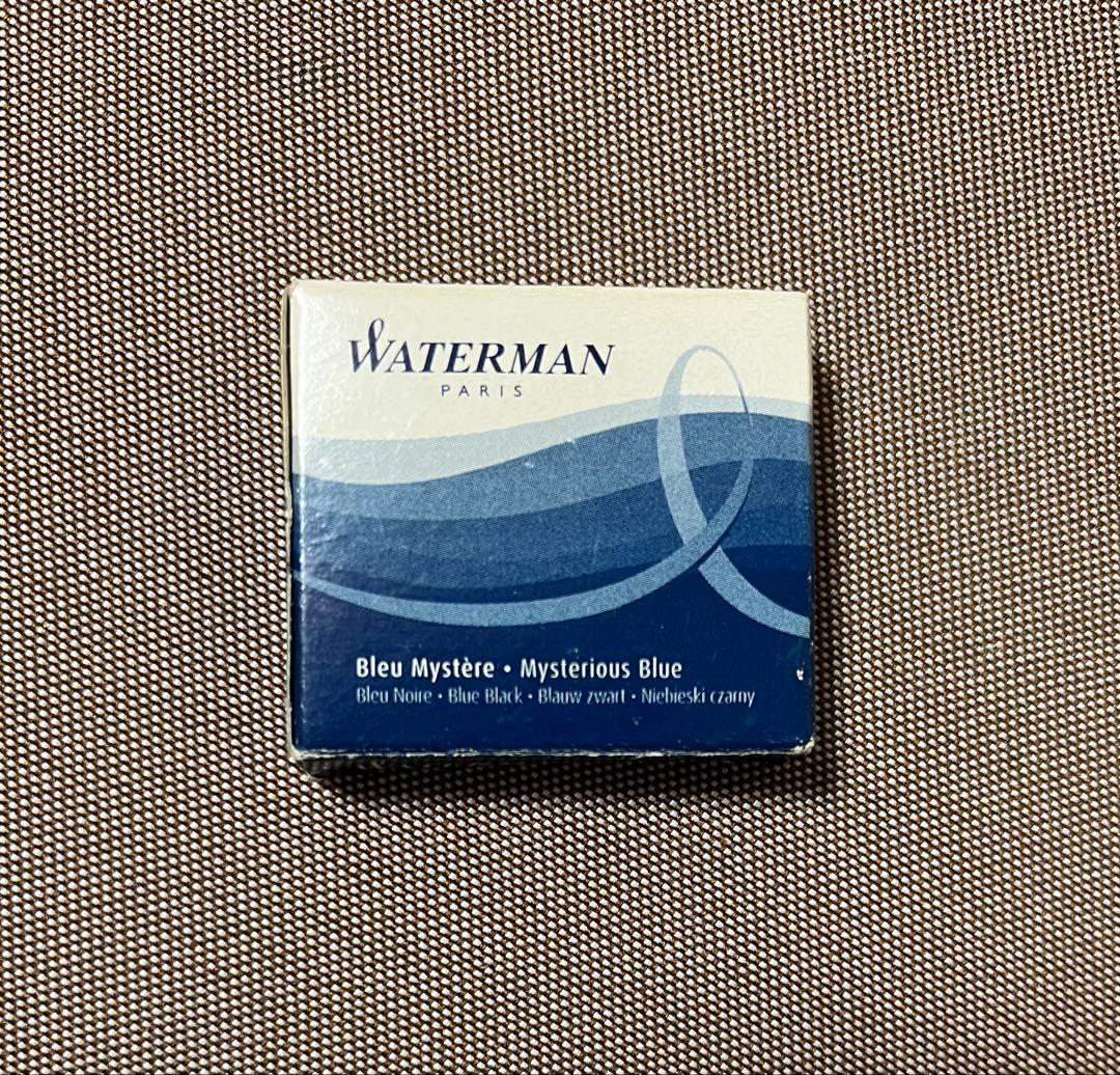 Waterman Harmony Glaisier Blue medium fountain pen with stainless steel 23K plated nib in a slim chic design