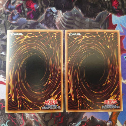 Yu-Gi-Oh Black Magician Girl and Black Magician holographic foil trading cards 2-card set from Japan