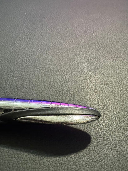 Used Cross Radial Chrome ballpoint pen with streamlined design on white background