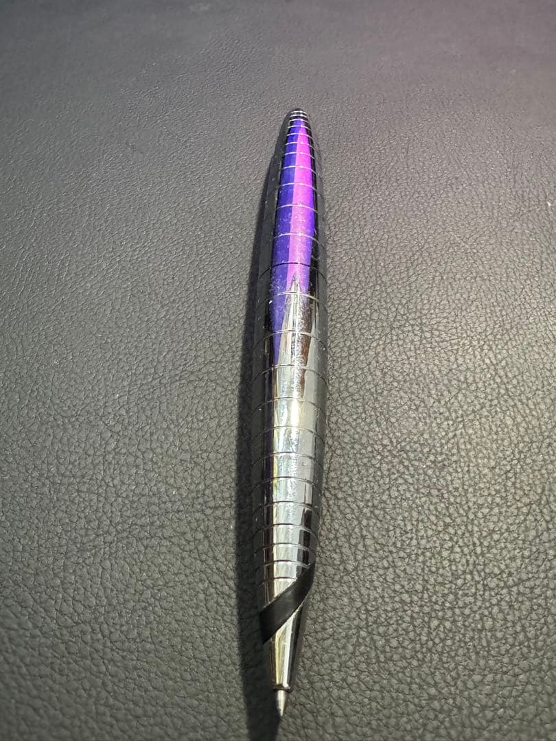 Used Cross Radial Chrome ballpoint pen with streamlined design on white background