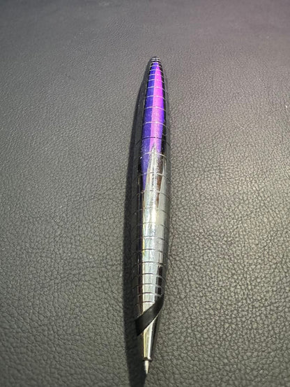 Used Cross Radial Chrome ballpoint pen with streamlined design on white background