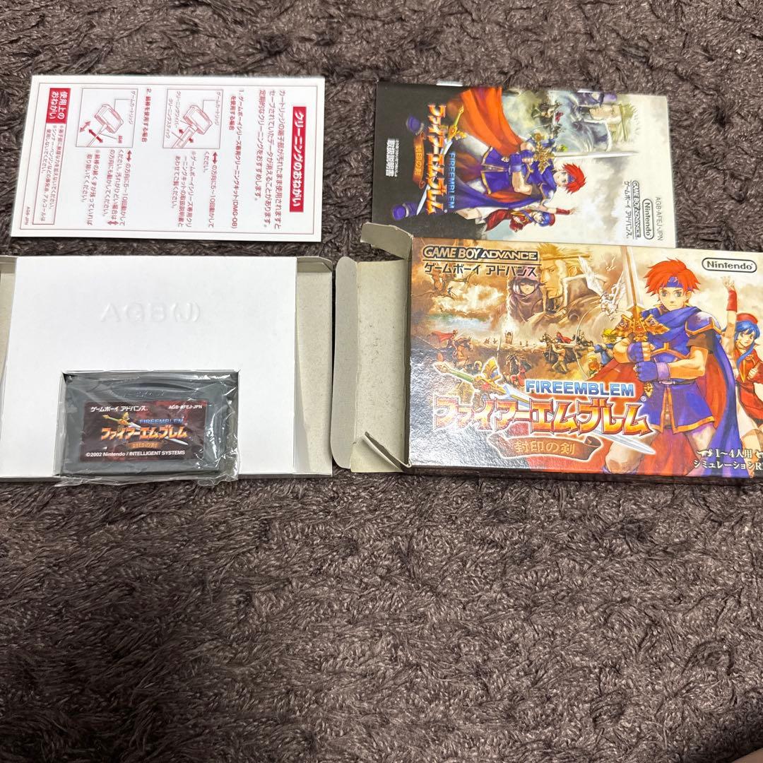 Fire Emblem Sealed Sword Game Boy Advance cartridge with original artwork and packaging