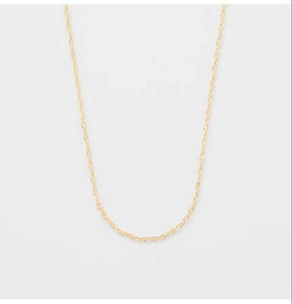 Agaat K18 gold chain necklace 50 centimeters long made of 18 karat gold
