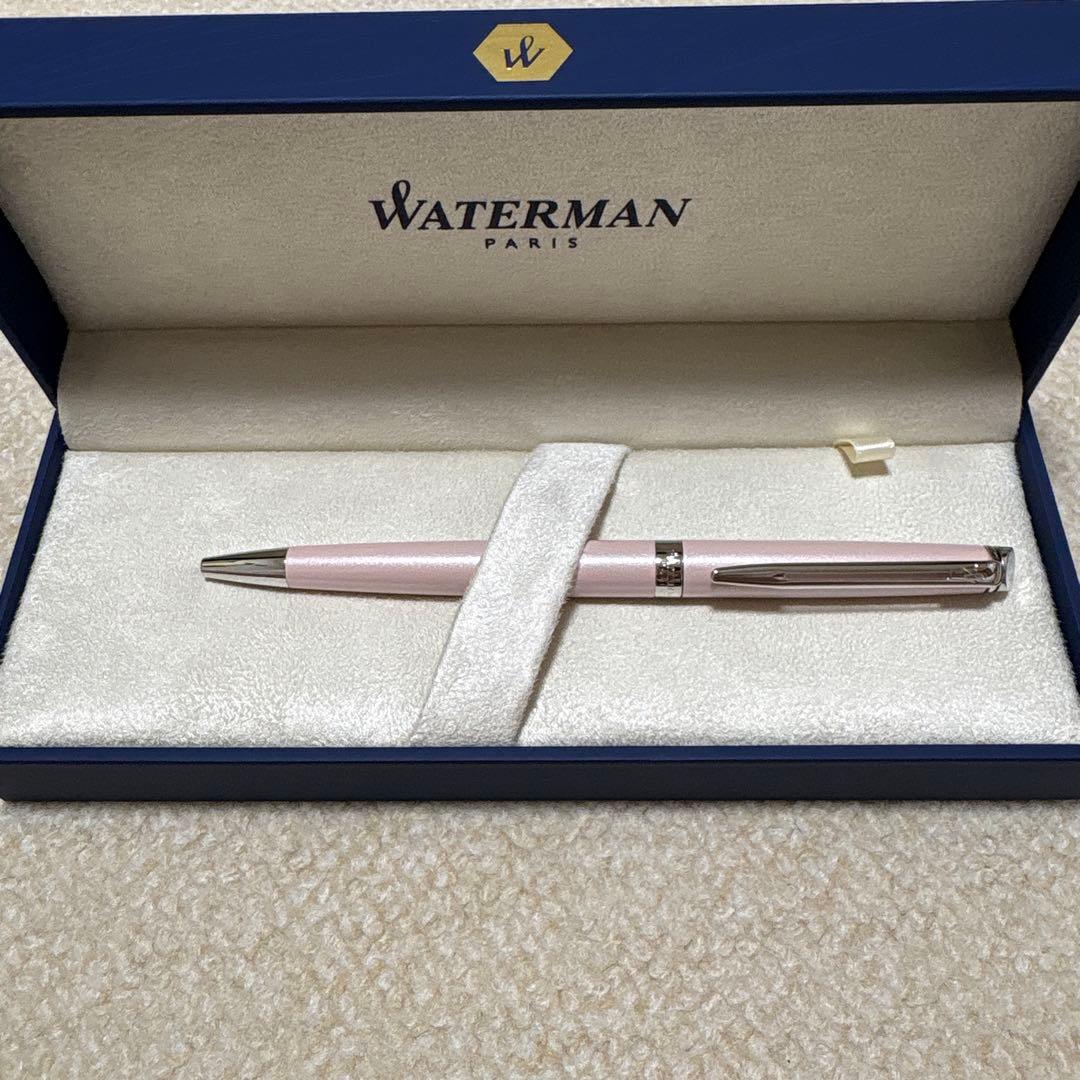 Waterman Metropolitan ES ballpoint pen with polished rosewood barrel and metal trim