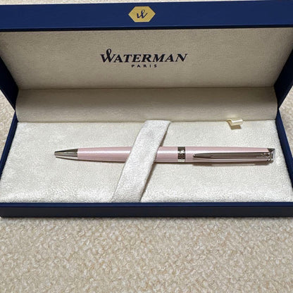 Waterman Metropolitan ES ballpoint pen with polished rosewood barrel and metal trim