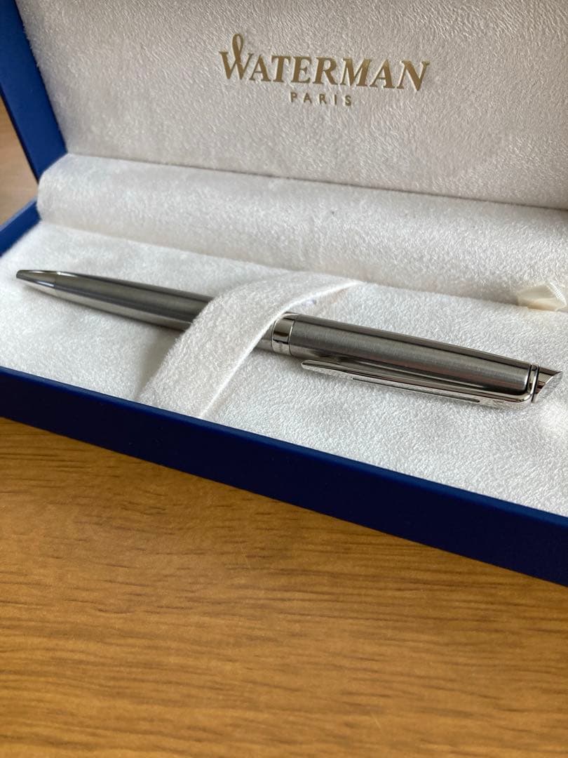WATERMAN Metropolitan Essential Stainless Steel Ballpoint Pen with sleek polished finish