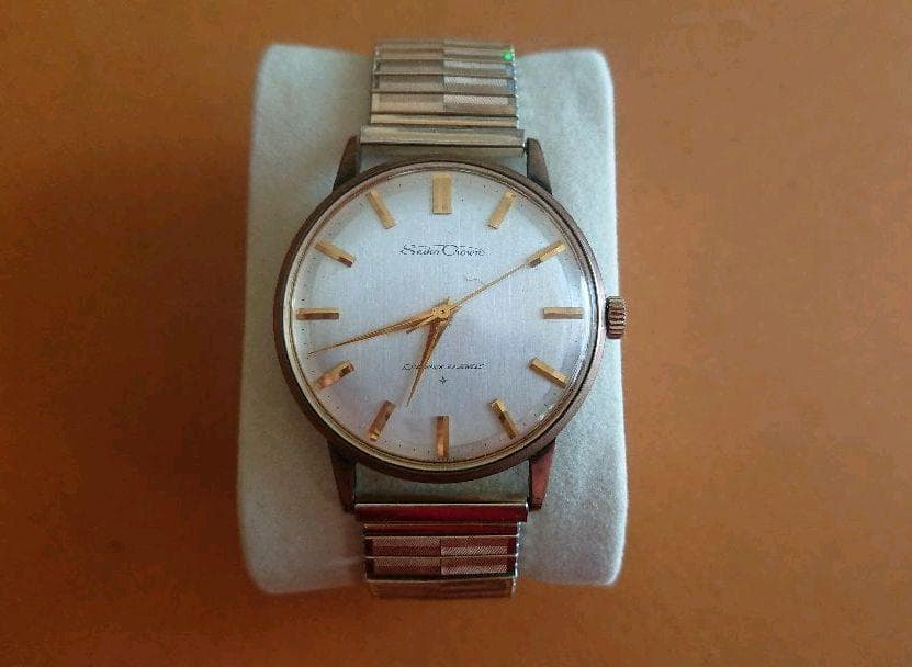 SEIKO CROWN 21石 GOLD Manual Men's Watch — Japanese