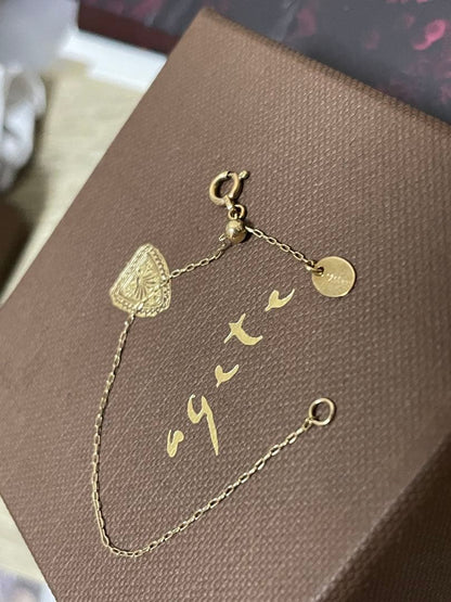 Agete K10 10cm (3.9 inch) gold chain for necklace extension