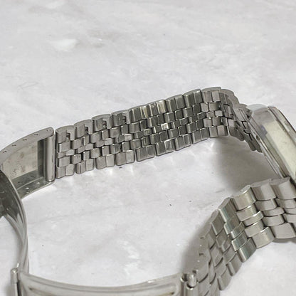 SEIKO Silver Wave Vintage Navy Quartz Men's Watch — Japanese