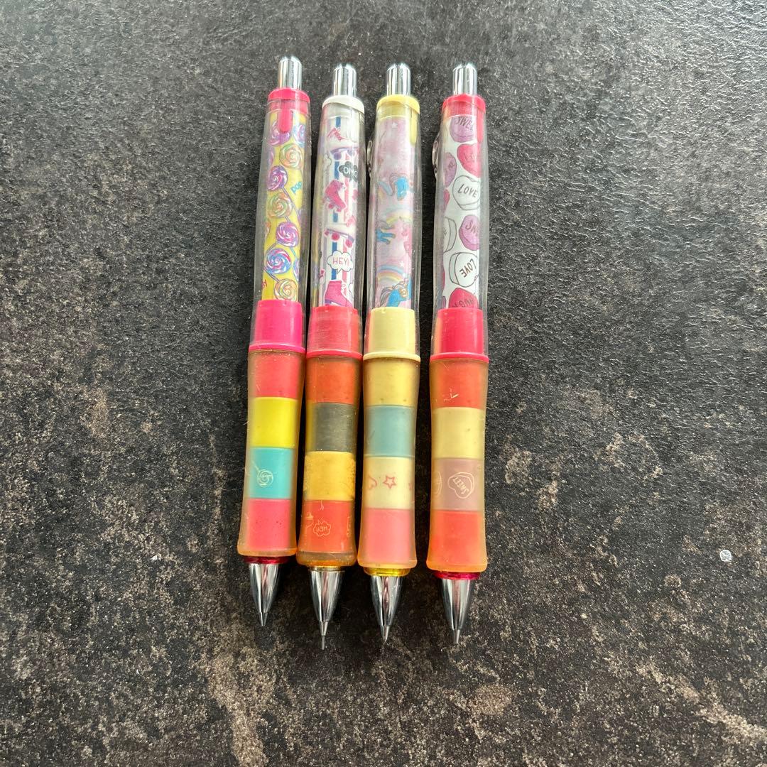 Pilot Dr.Grip mechanical pencils set including three 0.5mm and one 0.3mm pencil