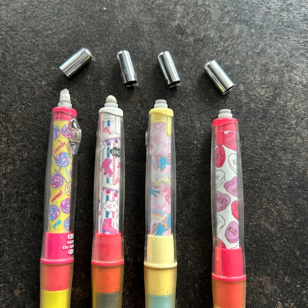 Pilot Dr.Grip mechanical pencils set including three 0.5mm and one 0.3mm pencil