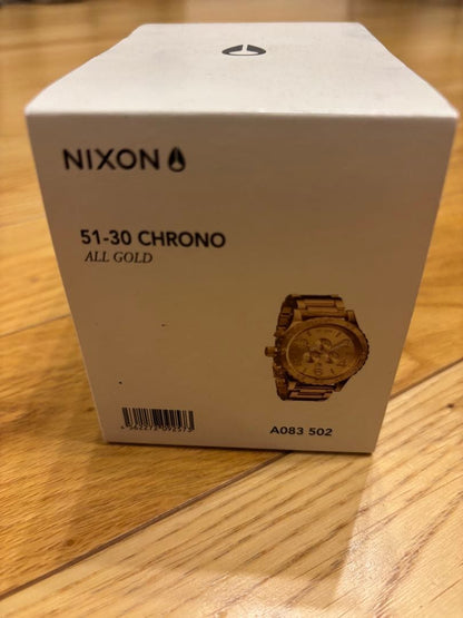 NIXON 51-30 Chrono All Gold Men's Watch — Japanese
