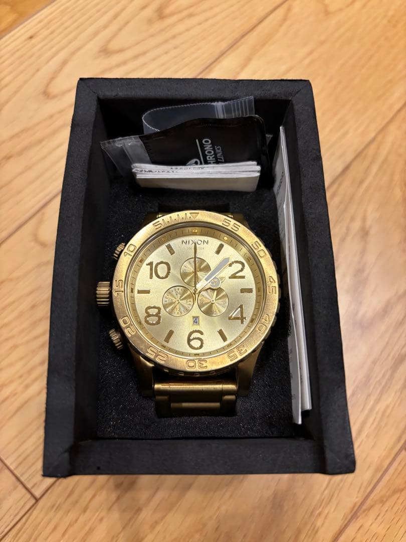 NIXON 51-30 Chrono All Gold Men's Watch — Japanese