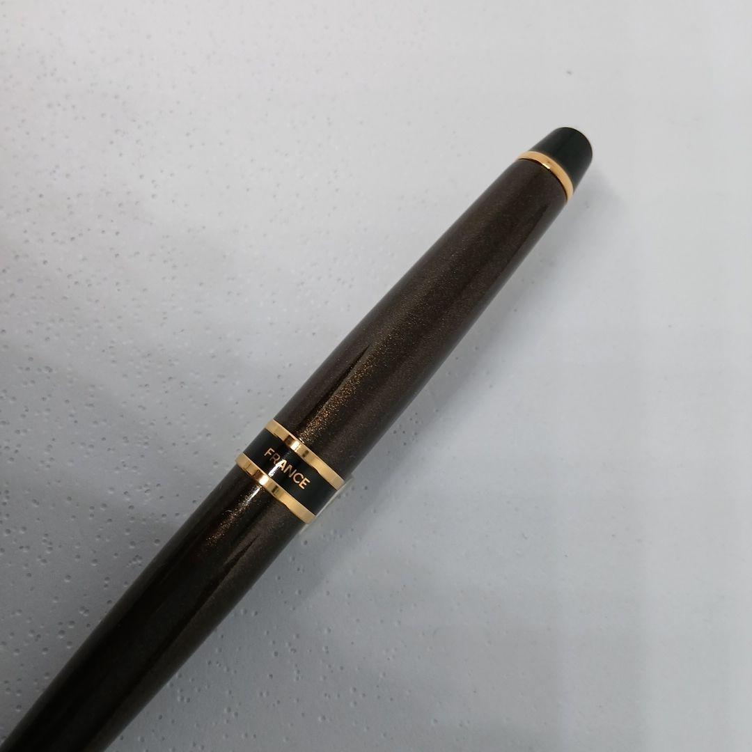 WATERMAN Expert Smart Brown ballpoint pen with a smooth brown finish and silver accents