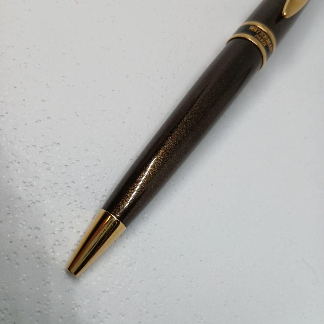WATERMAN Expert Smart Brown ballpoint pen with a smooth brown finish and silver accents