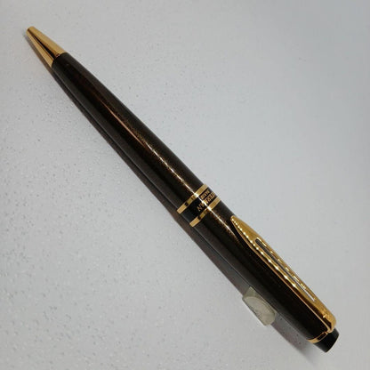 WATERMAN Expert Smart Brown ballpoint pen with a smooth brown finish and silver accents