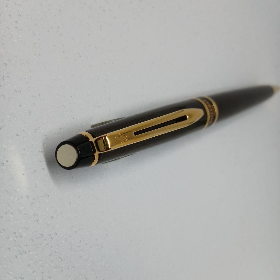 WATERMAN Expert Smart Brown ballpoint pen with a smooth brown finish and silver accents