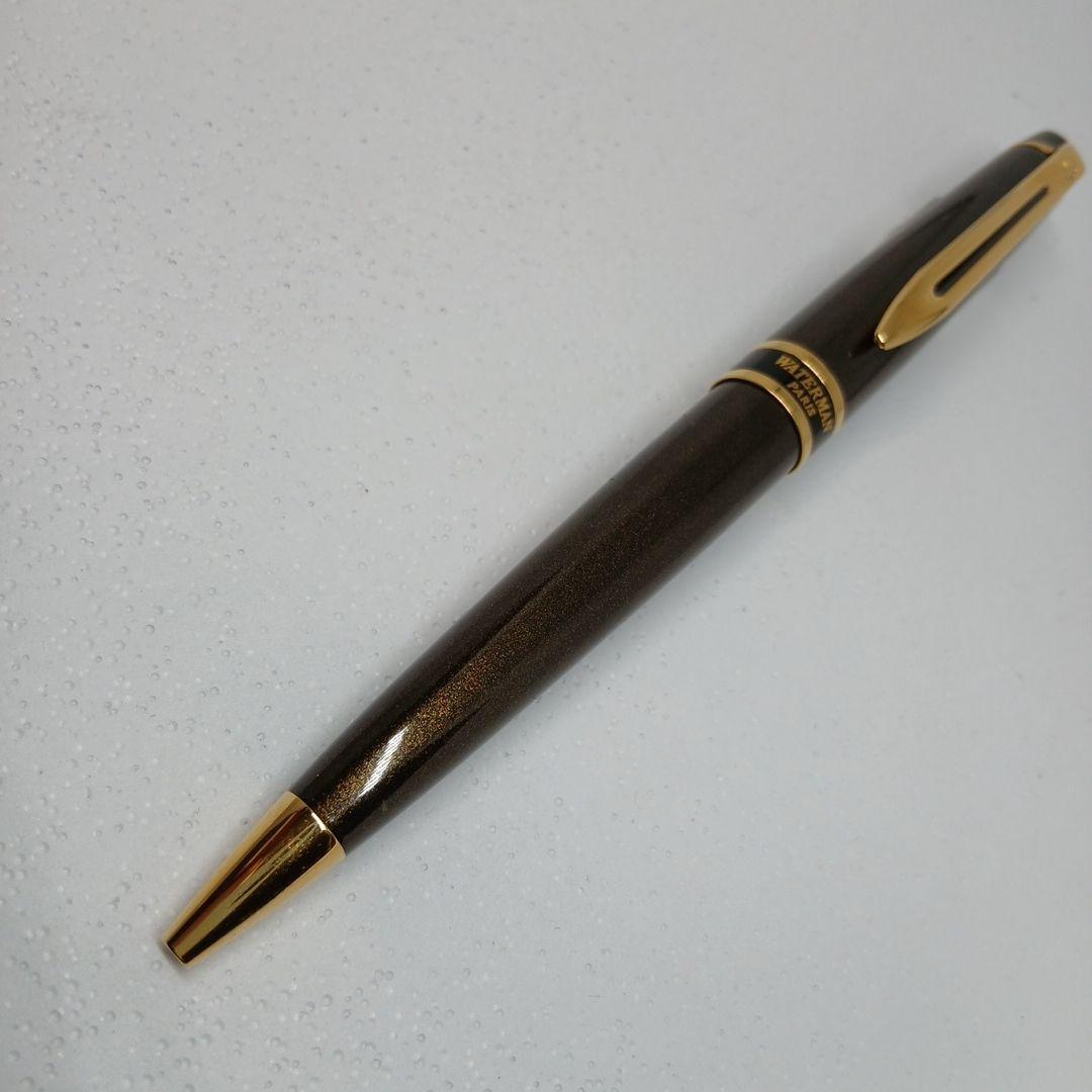 WATERMAN Expert Smart Brown ballpoint pen with a smooth brown finish and silver accents