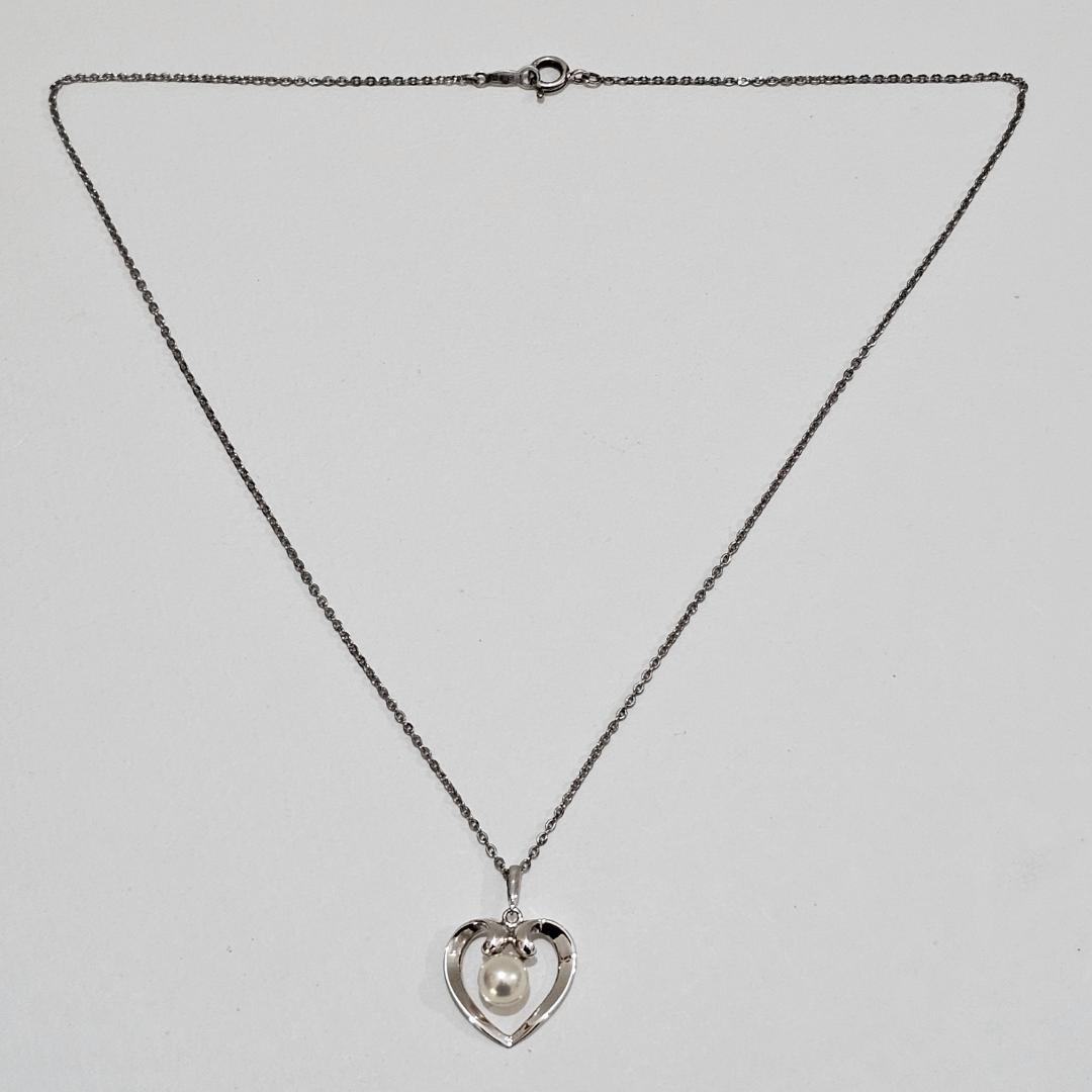Mikimoto pearl necklace with 6.1mm pearls on a 40cm SV925 sterling silver chain