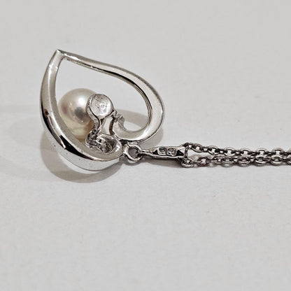 Mikimoto pearl necklace with 6.1mm pearls on a 40cm SV925 sterling silver chain