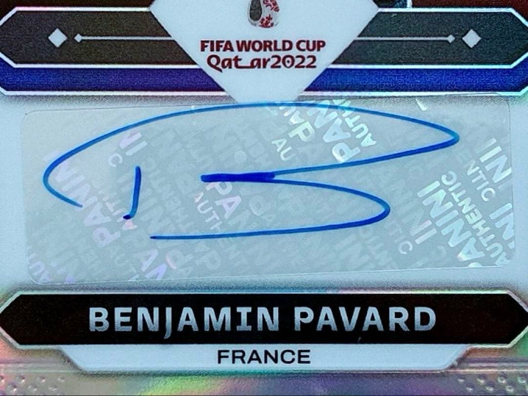 Benjamin Pavard Handwritten Signature Card — Japanese