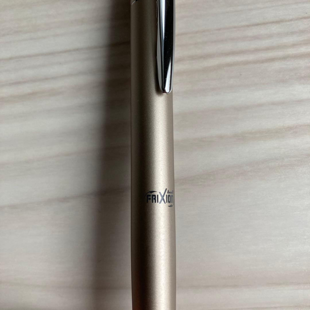 PILOT Frixion Point Knock Biz pen with red 0.4mm refill, used condition showing slight scratches
