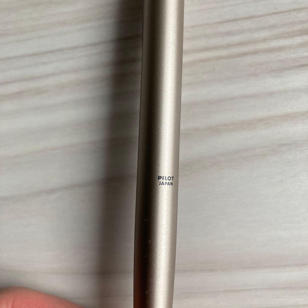 PILOT Frixion Point Knock Biz pen with red 0.4mm refill, used condition showing slight scratches