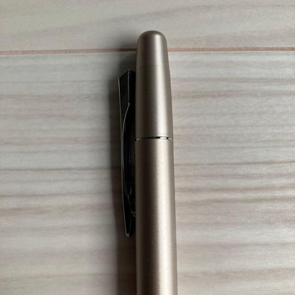 PILOT Frixion Point Knock Biz pen with red 0.4mm refill, used condition showing slight scratches