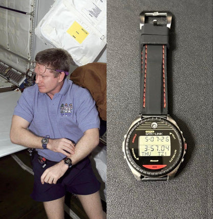 TIMEX Data Link NASA Model Microsoft Co-developed Digital Men's Watch — Japanese