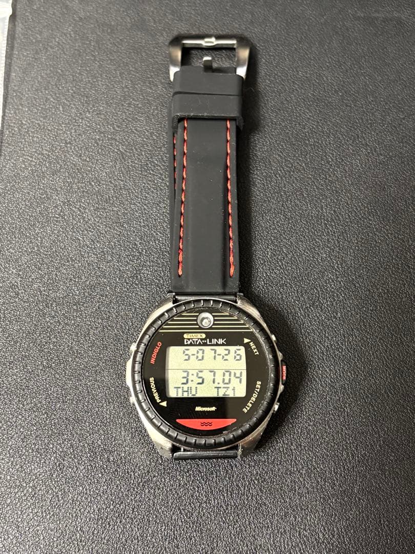 TIMEX Data Link NASA Model Microsoft Co-developed Digital Men's Watch — Japanese
