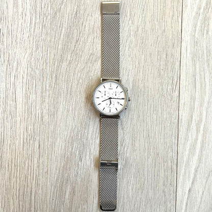 TIMEX Ceramic Mesh Belt Analog Men's Watch — Japanese