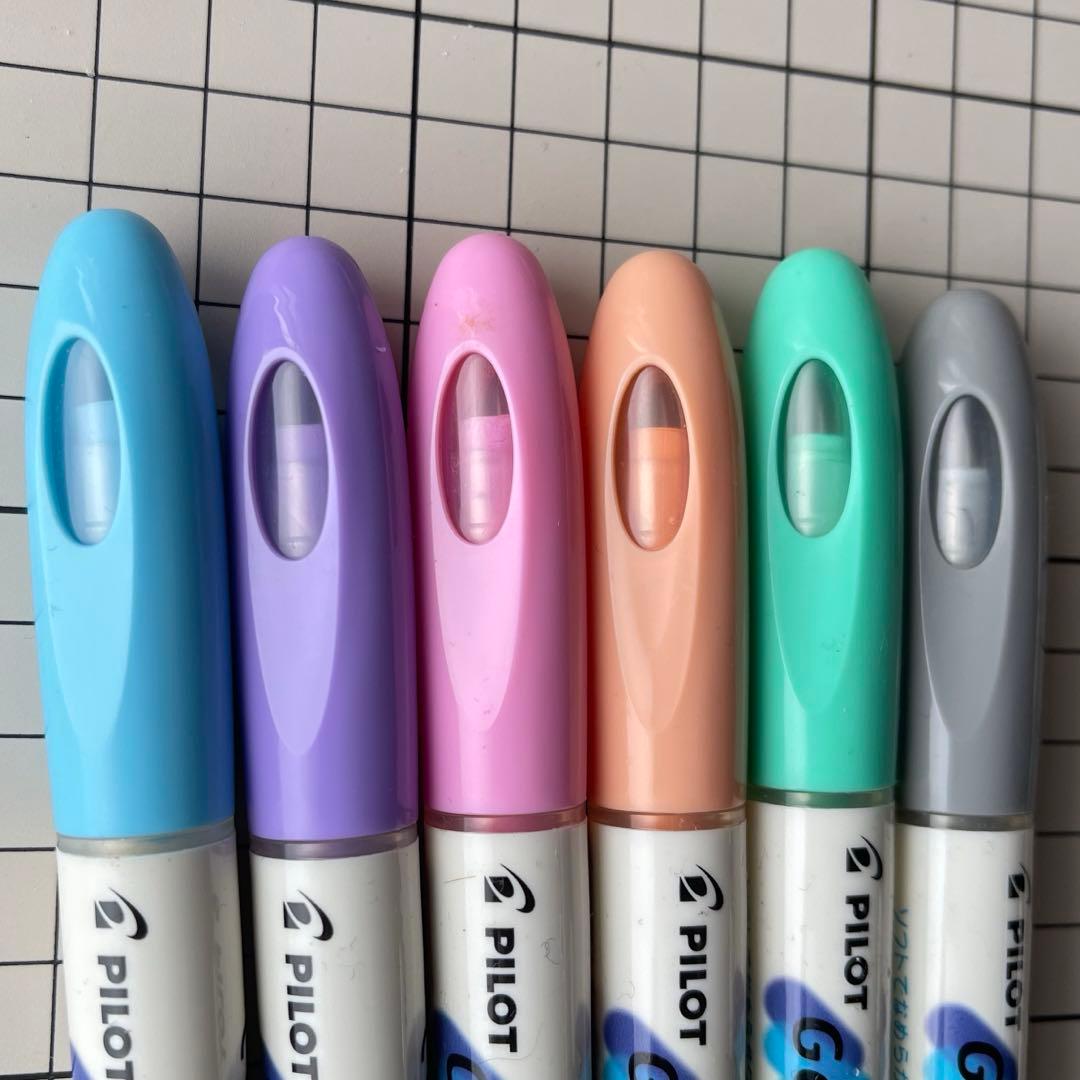 Pilot Gel Marker Pastel and Normal colors with push-up gel core, discontinued product