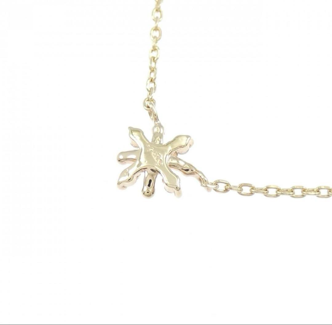 Agat diamond necklace featuring a 0.03CT snowflake pendant with a 6.5x6.7 mm size on a slim chain