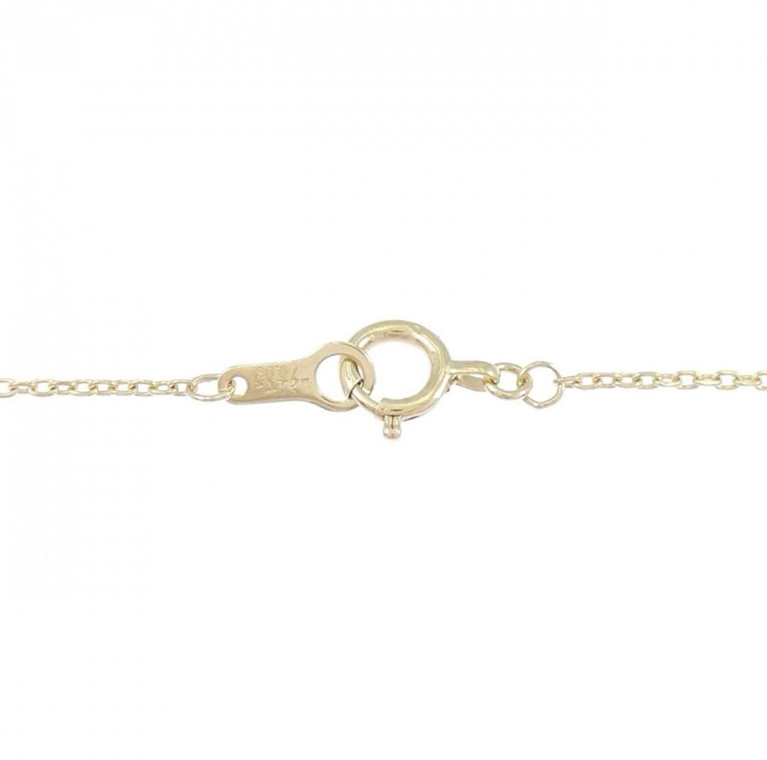 Agat diamond necklace featuring a 0.03CT snowflake pendant with a 6.5x6.7 mm size on a slim chain